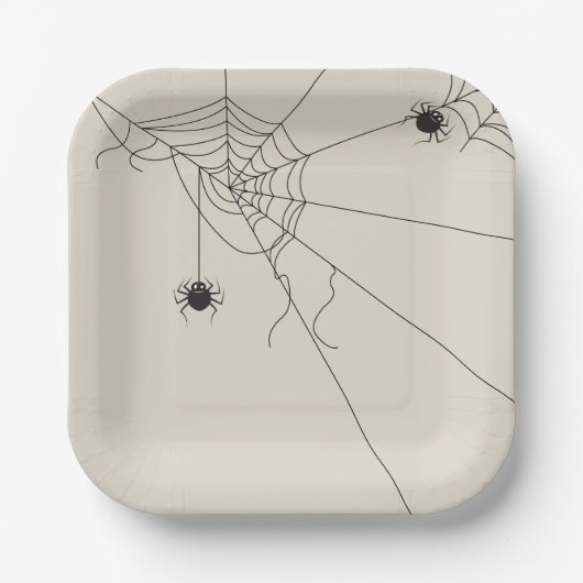 spider web net ペーパープレート (正面)