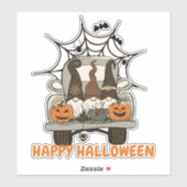 Spider Web Truckのハロウィーン格言 シール (シート)