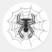 SpiderGremlin's Web Custom-Cut Vinyl Stickers ラウンドシール (正面)
