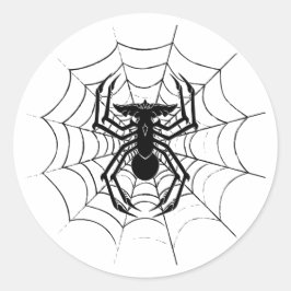 SpiderGremlin's Web Custom-Cut Vinyl Stickers ラウンドシール
