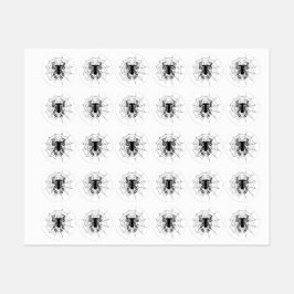 SpiderGremlin's Web Custom-Cut Vinyl Stickers ラベル