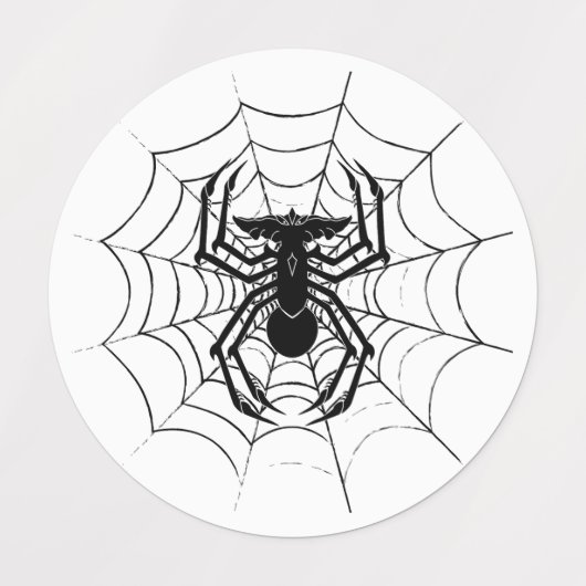 SpiderGremlin's Web Custom-Cut Vinyl Stickers ラベル (デザイン1)