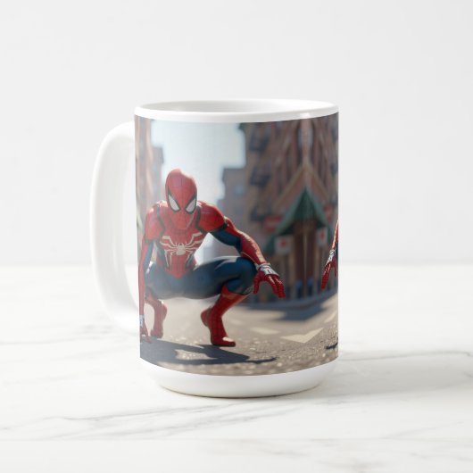 Spiderman Mug コーヒーマグカップ (正面左)