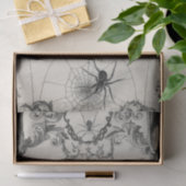 Spiders and Skull  Victorian Tissue Paper 薄葉紙 (ギフト)