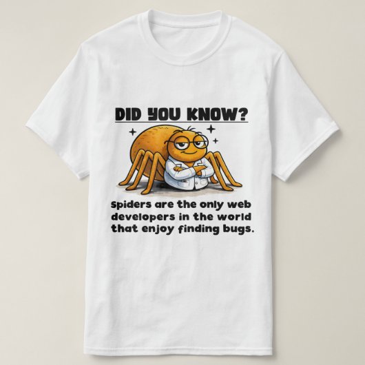 Spiders are the OGs! Tシャツ (デザイン正面)