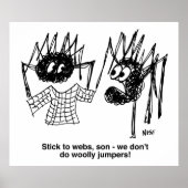 Spiders Discuss Woolly Jumpers ポスター (正面)