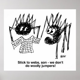 Spiders Discuss Woolly Jumpers ポスター