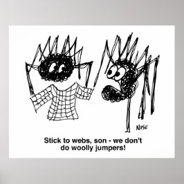 Spiders Discuss Woolly Jumpers ポスター
