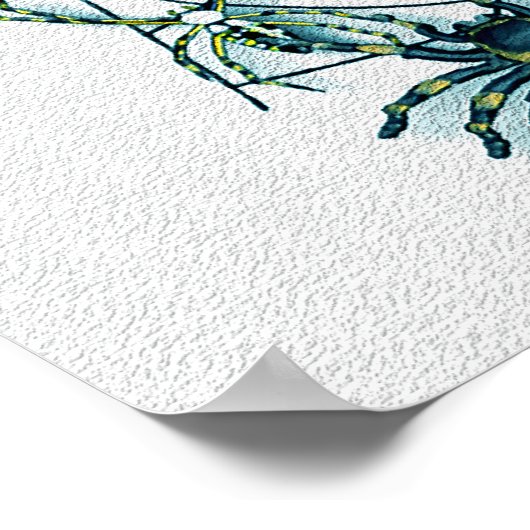 Spiders On My Canvas Print ポスター (角)
