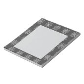 Spiderwebメモ帳（ダークグレーおよびホワイト） ノートパッド (回転)