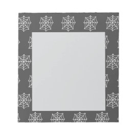 Spiderwebメモ帳（ダークグレーおよびホワイト） ノートパッド