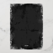 Spiderweb +ヴィンテージスクリプトハローウィンパーティ金ゴールド 箔シーズンカード (裏面)