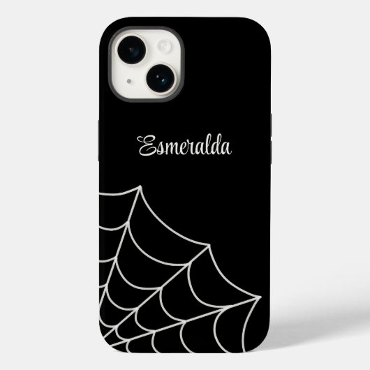 Spiderweb Goth Style Personalized Case-Mate iPhoneケース (裏面)