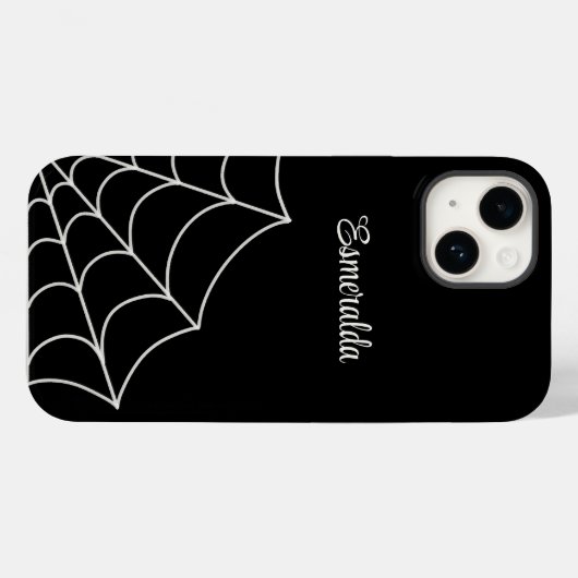 Spiderweb Goth Style Personalized Case-Mate iPhoneケース (裏面 (横))