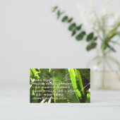 Spiderweb in Tropical Leaves Nature 名刺 (スタンド正面)