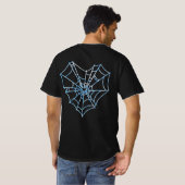 Spiderweb or Cobweb Printed Design Tshirt  Tシャツ (裏面フル)