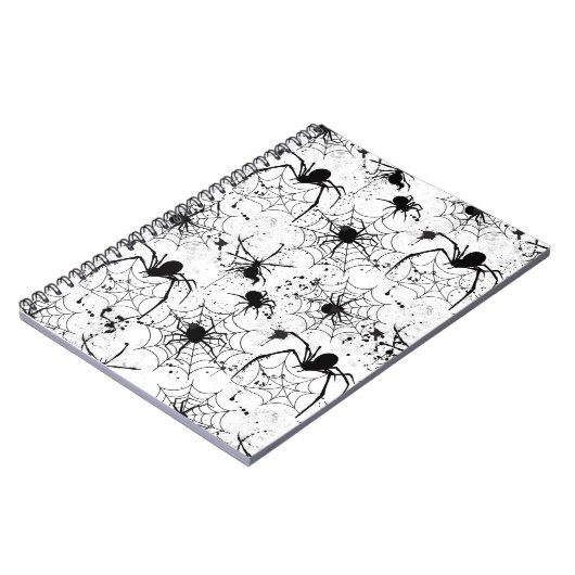 Spiderweb Pattern Halloween ノートブック (左側)
