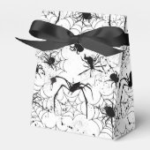 Spiderweb Pattern Halloween  フェイバーボックス (正面サイド)