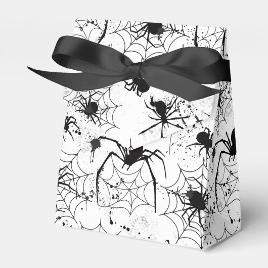 Spiderweb Pattern Halloween  フェイバーボックス (正面サイド)