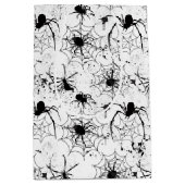 Spiderweb Pattern Halloween  ミディアムペーパーバッグ (正面)