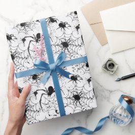 Spiderweb Pattern Halloween  ラッピングペーパー