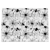 Spiderweb Pattern Halloween  ラージペーパーバッグ (正面)