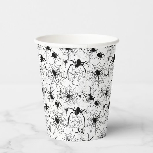 Spiderweb Pattern Halloween  紙コップ (右)