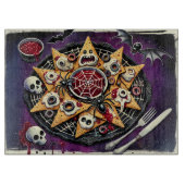 Spiderweb Salsa & Haunted Chips カッティングボード (正面)