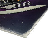 Spiderweb Salsa & Haunted Chips カッティングボード (角)