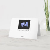 Spiderwortの花のブランクの挨拶状 カード (裏面)