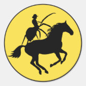 SPIDO おもしろい PONA名詞がニーモニック装置を使用 ラウンドシール (正面)