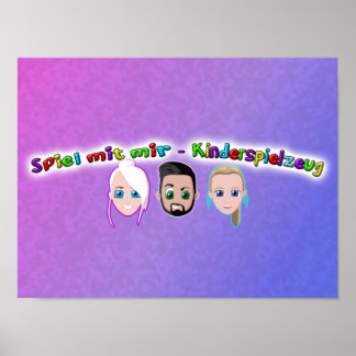 Spiel mit mir Kiderspielzeug Poster ポスター