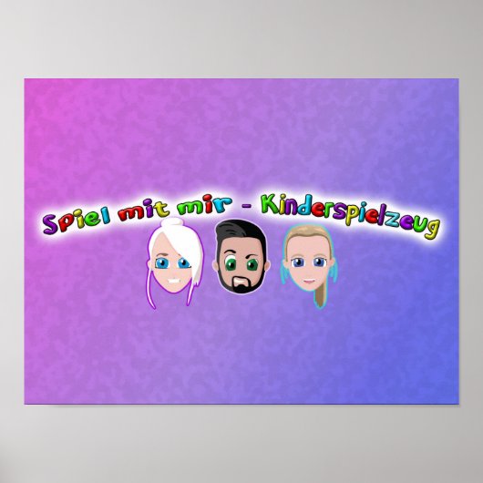 Spiel mit mir Kiderspielzeug Poster ポスター (正面)