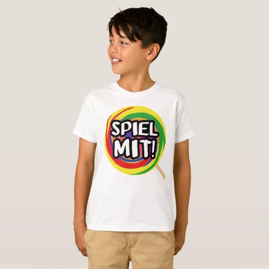 Spiel mit mir Logo T-Shirt Kinder Tシャツ (正面フル)