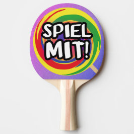 Spiel mit Tischtennisschläger 卓球ラケット