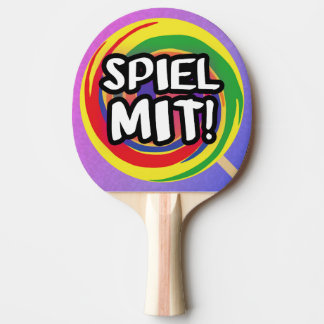 Spiel mit Tischtennisschläger 卓球ラケット