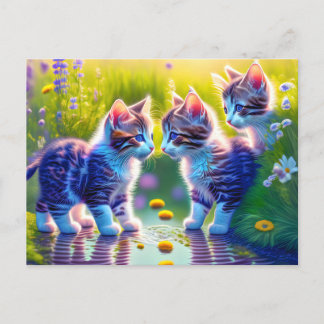Spielende Katzenkinder ポストカード