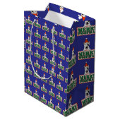 Spike "Merry Woofmass" gift wrap ミディアムペーパーバッグ (裏面アングル)