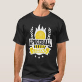 Spikeballのワイシャツの伝説プレーヤーの写実的なバレーボールT Tシャツ (正面)