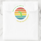 Spikeball Stickers人生はそれで良い ラウンドシール (バッグ)