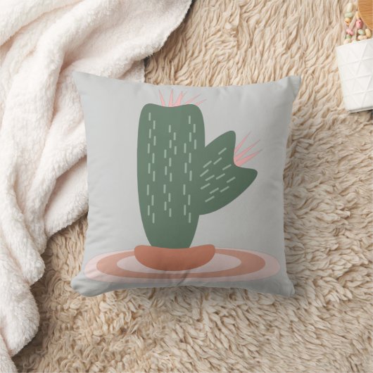 Spiked Cactus on Rug クッション (ブランケット)