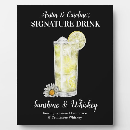 Spiked Lemonade ・ PERSONALIZE this Signature Drink フォトプラーク (正面)