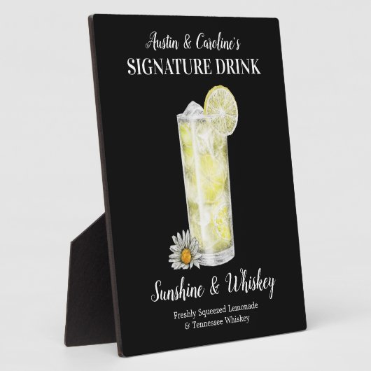 Spiked Lemonade ・ PERSONALIZE this Signature Drink フォトプラーク (側面)