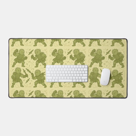 Spiked Plant Fighter  デスクマット (キーボード&マウス)