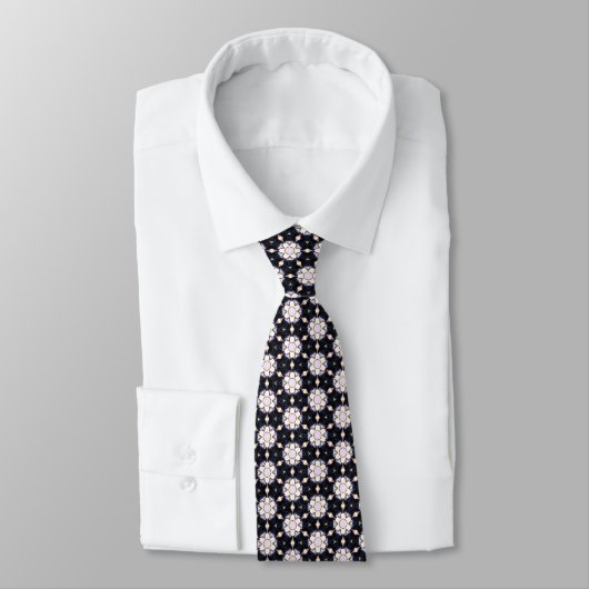 Spiked Stars Black Neck Tie ネクタイ (タイ)