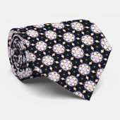 Spiked Stars Black Neck Tie ネクタイ (ロール)