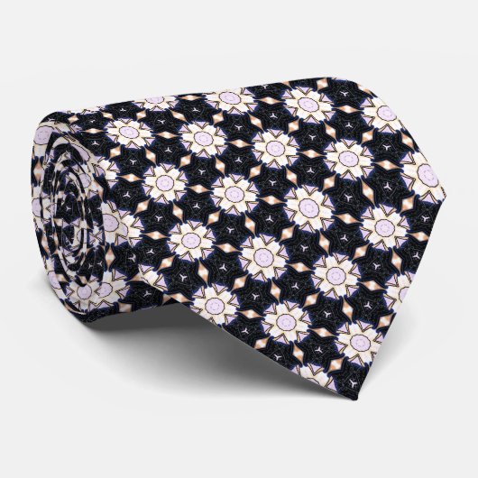Spiked Stars Black Neck Tie ネクタイ (ロール)