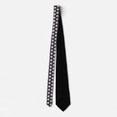 Spiked Stars Black Neck Tie ネクタイ (裏面)