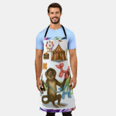 Spike's balloon monkey magic エプロン (着用した状態)