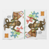 Spike's balloon monkey magic キッチンタオル (横)